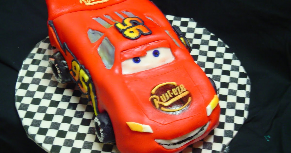 Becky's Sweets: Disney Cars Cake - Lightning McQueen