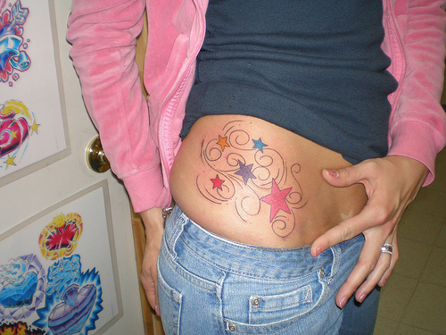 star tattoos on back star tattoos on back