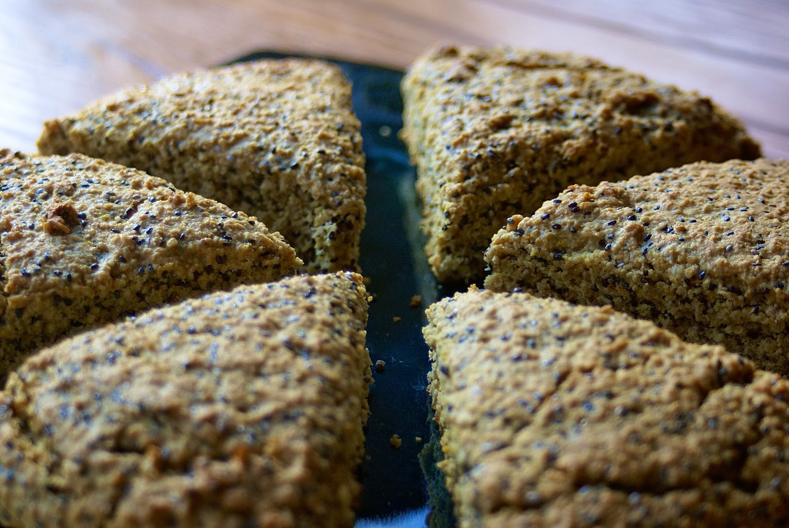 Margaret's Dish Lemon Chia Seed Scones with Sweet Lemon Cashew Glaze