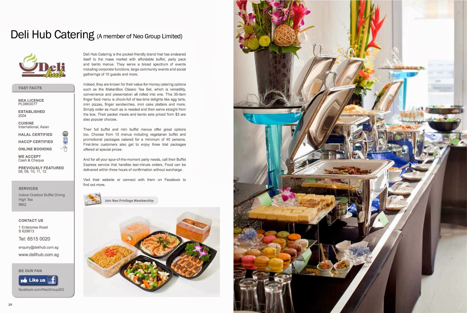 Buffet Menu From Deli Hub Catering Online