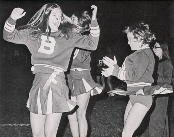 B&W Photographs of Cheerleaders in 1960s - 70s ~ vintage everyday