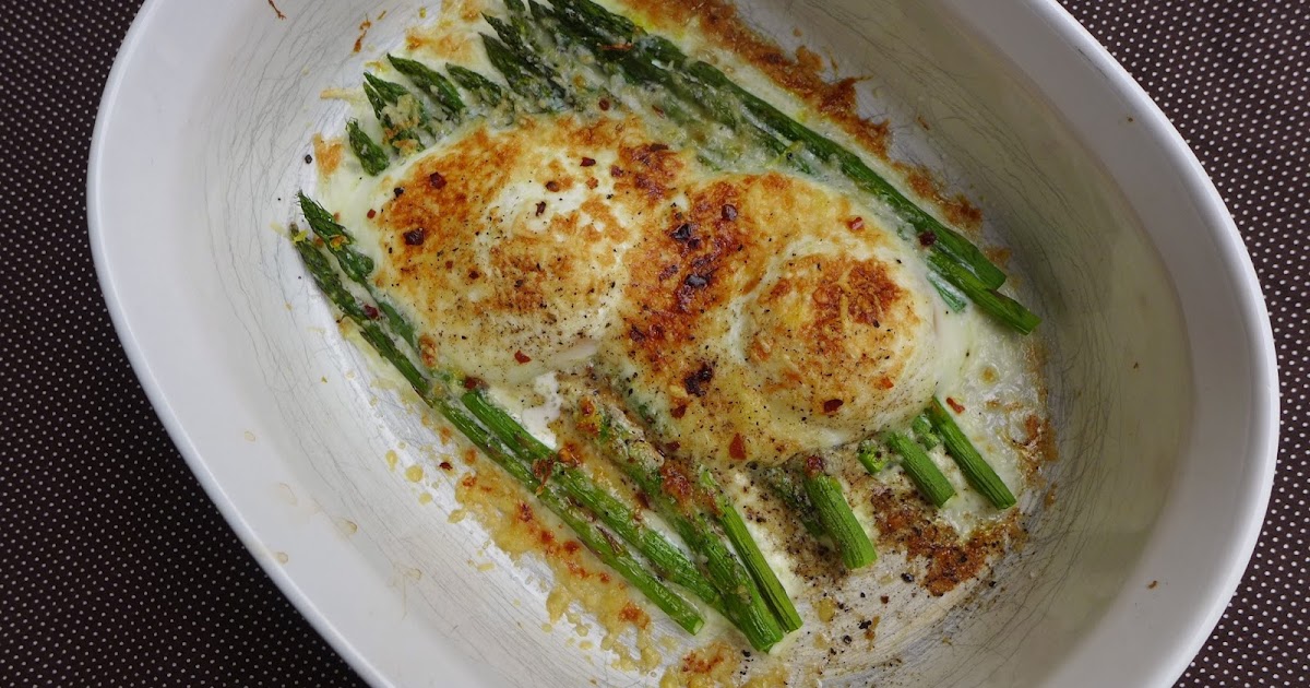 Dimples & Delights Baked Egg & Asparagus