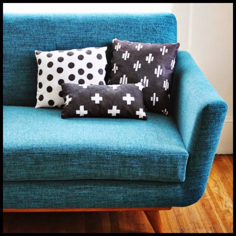 Dollar Store Crafter Hand Printed Pillows