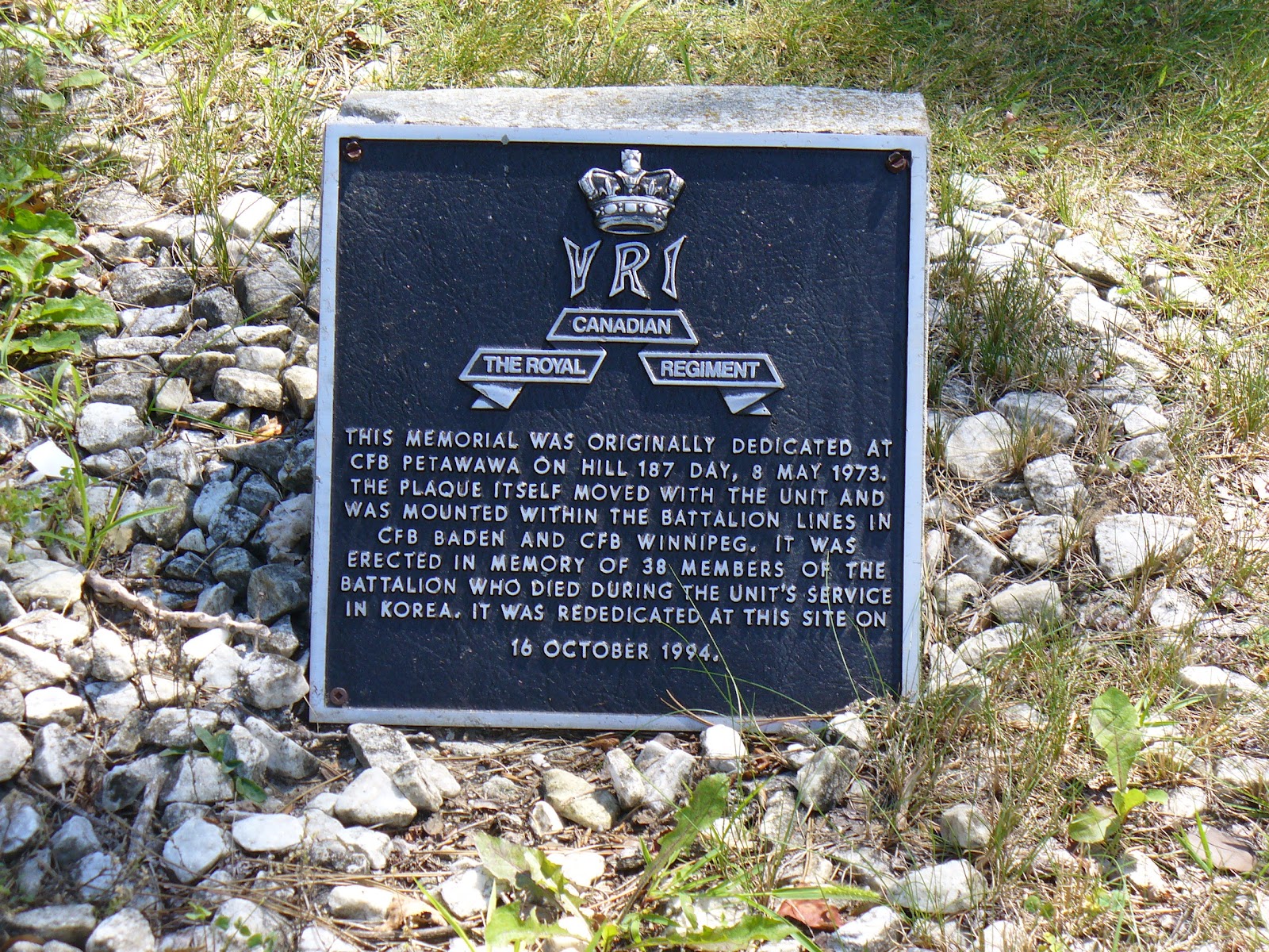 Ontario War Memorials CFB Borden RCR Korea