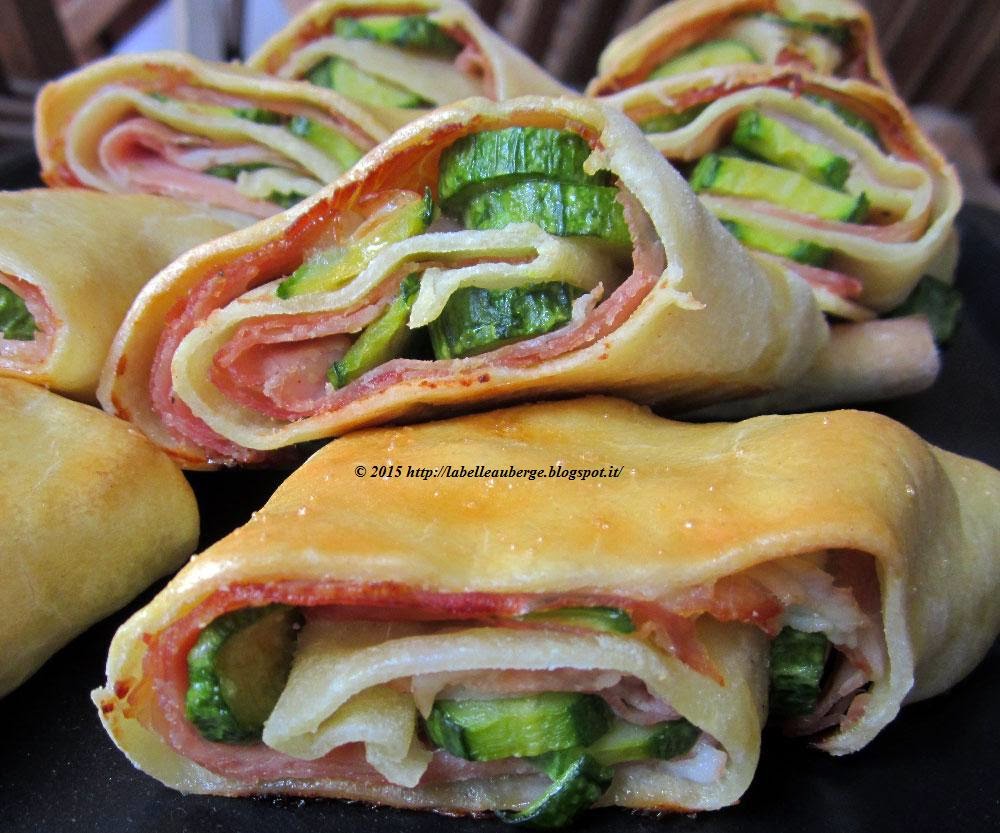 La Belle Auberge Tranci di strudel al prosciutto cotto e zucchine