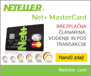 Brezplačen NET+ MasterCard