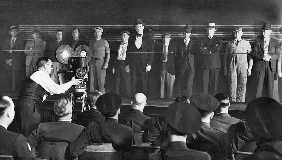 Police lineup, Los Angeles, California, 1936 vintage everyday