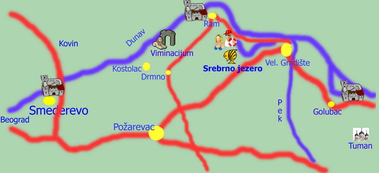 mapa srbije srebrno jezero Tina thinks: Srebrno jezero, Ram i Golubac mapa srbije srebrno jezero