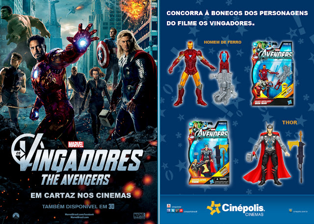 Promo: Concorra a dois bonecos do filme "Os Vingadores"! | Resultado 2
