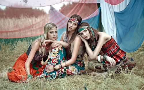 Mujeres hippy - Chicas - Beautiful Girls - Babes - Filles - Les Femmes