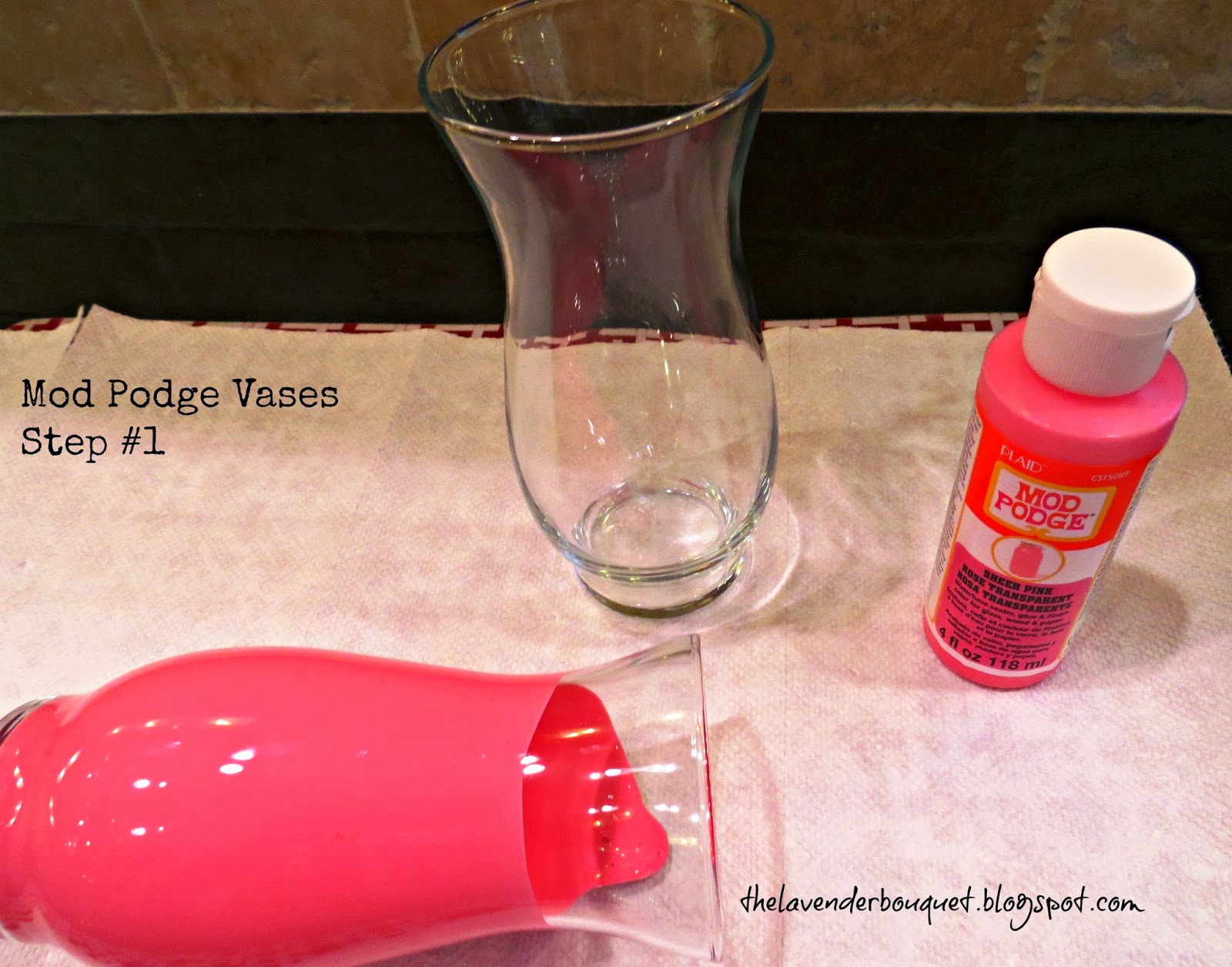 The Lavender Bouquet It's Mod Podge Monday.......Check out our DIY