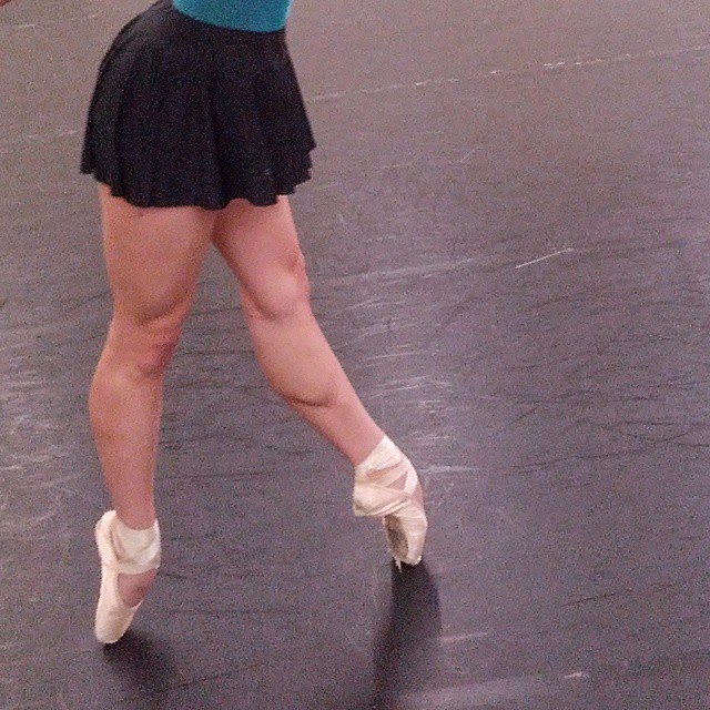 Her Calves Muscle Legs Ballerina with Sexy Muscular Calves