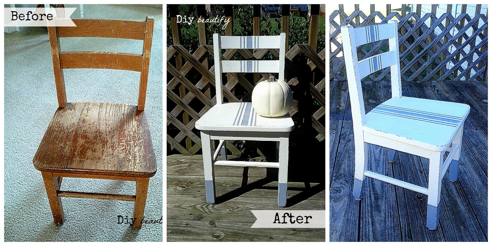 Painting a ChildSized Chair DIY beautify