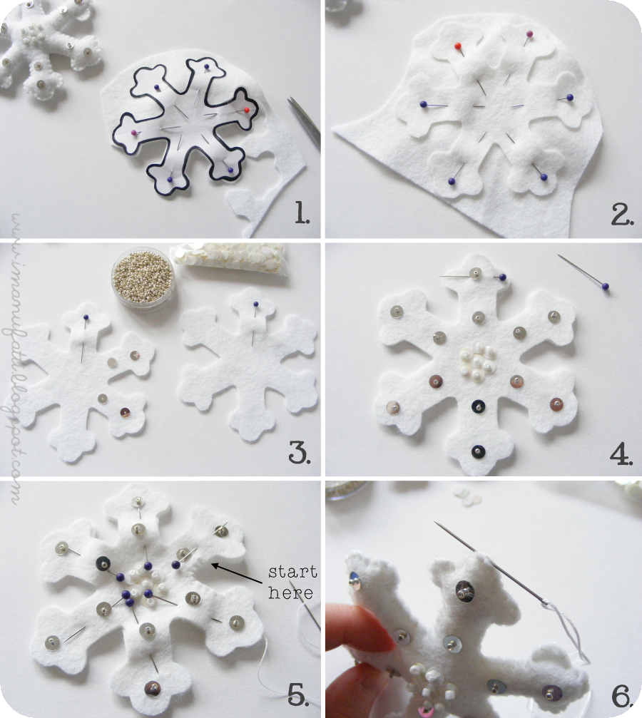 Felt Snowflake Tutorial 