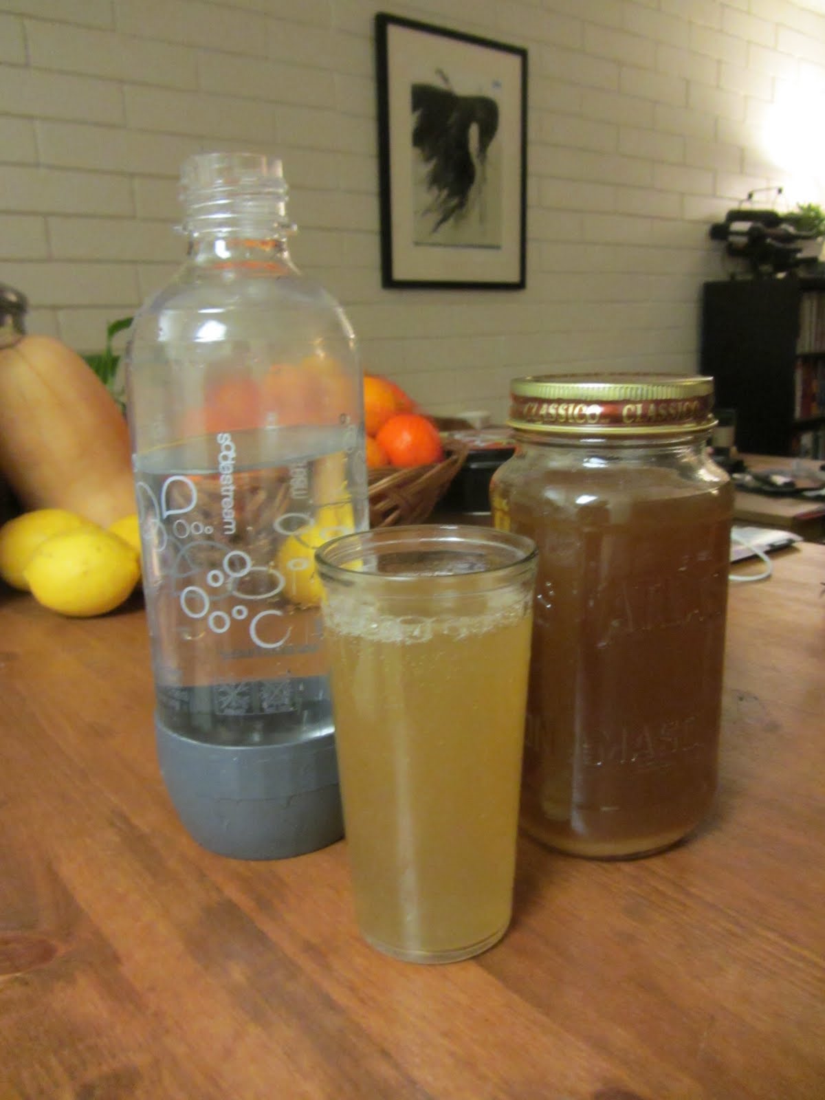 Mike is Bored Homemade ginger ale recipe. Syrup method for SodaStream.