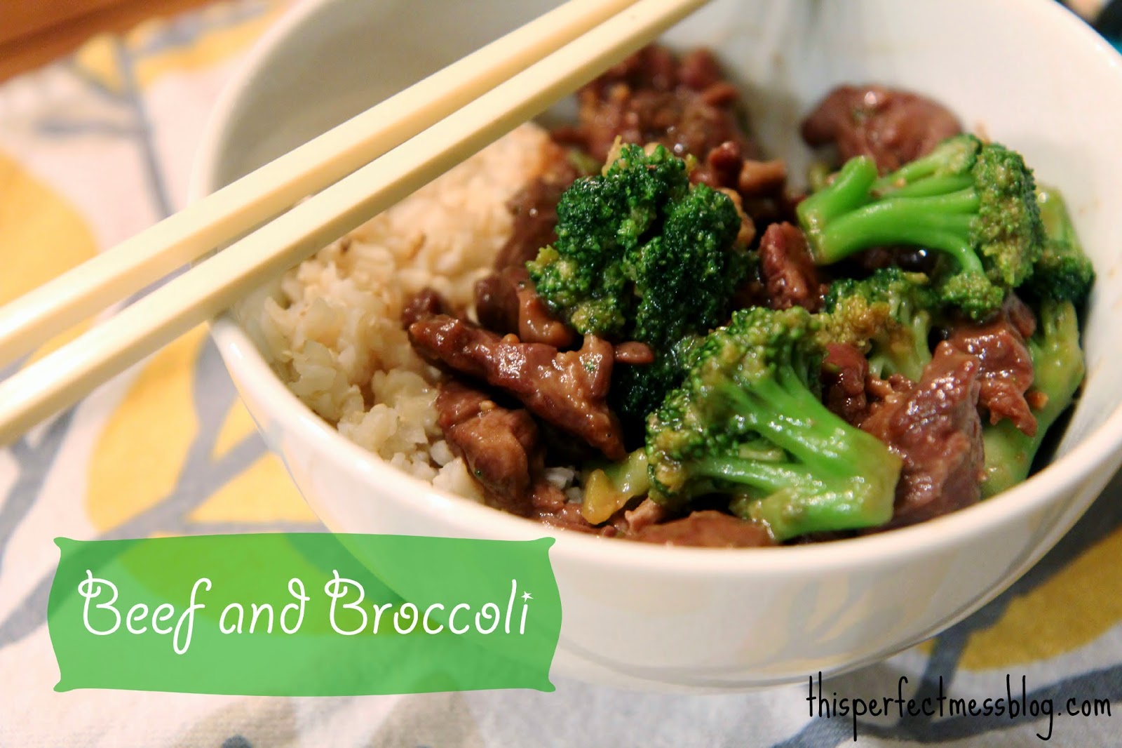 This Perfect Mess Beef and Broccoli {Freezer Meal}