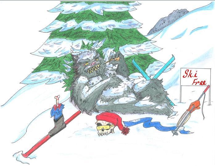 I Loved the Yeti Yeti Eats Skiers (Yeti Arcade SkiFree)