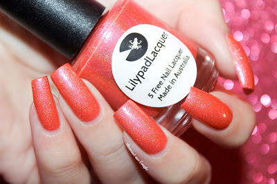 Swatch of Captivating Coral from Lilypad Lacquer