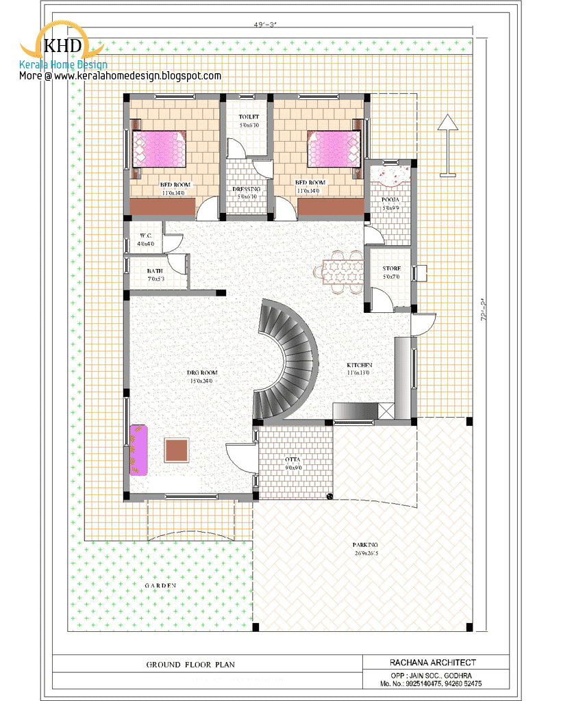 Duplex House Plan and Elevation | Indian Home Decor