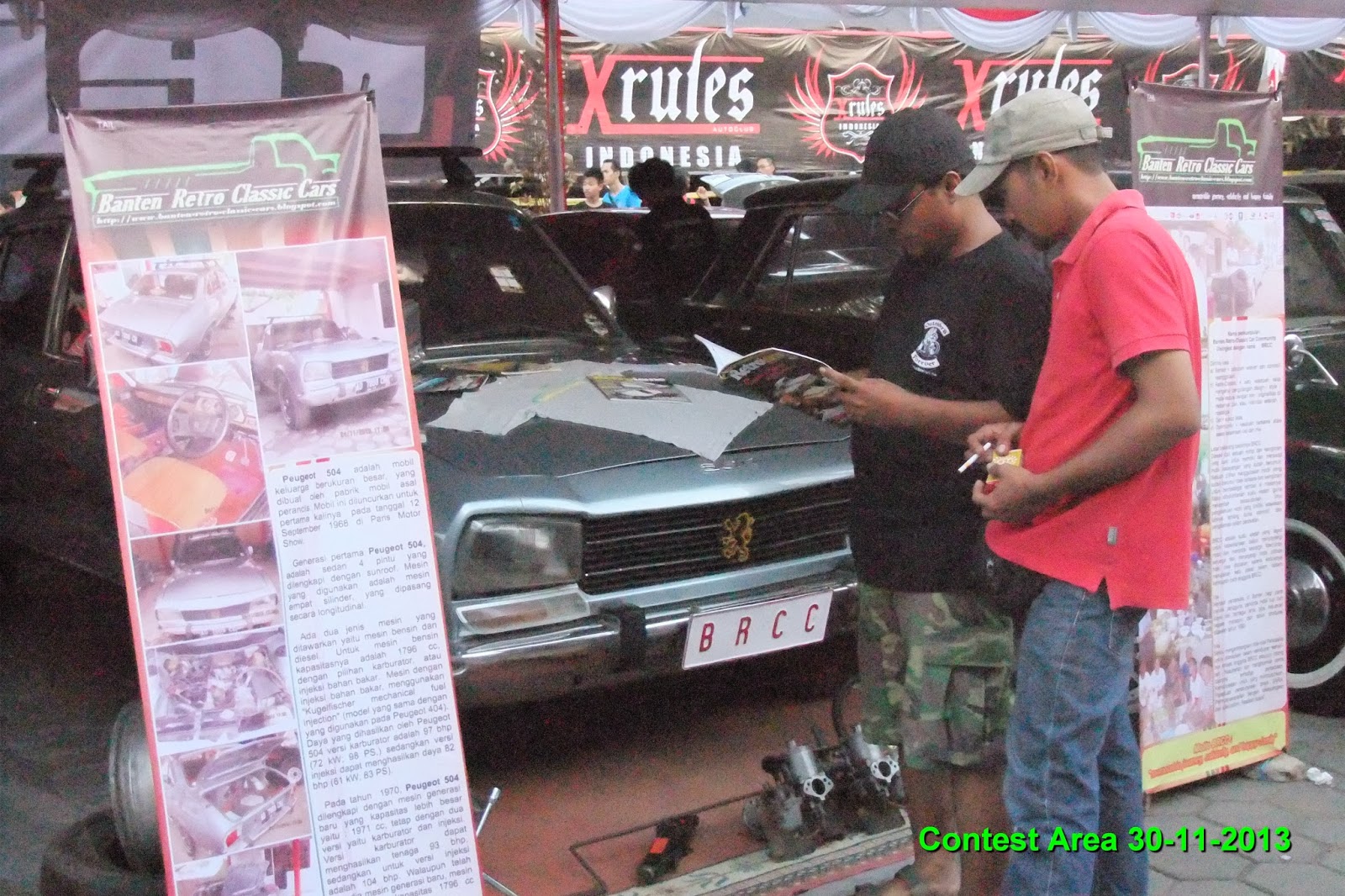 Banten Retro Classic Cars Otong Peugeot 504 For Contest Car Event