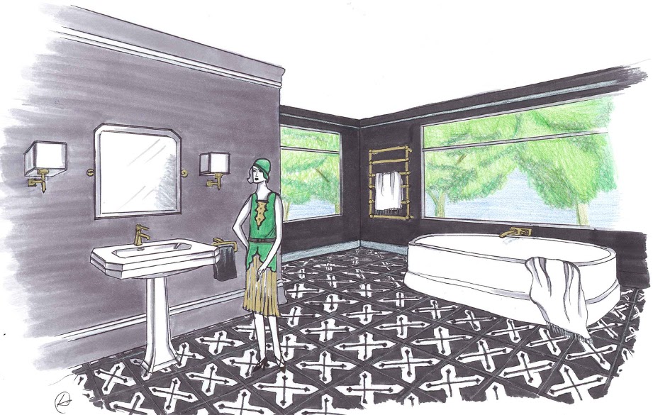 Bathroom inspiration The Great Gatsby! CANDANA