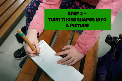 kid drawing shapes