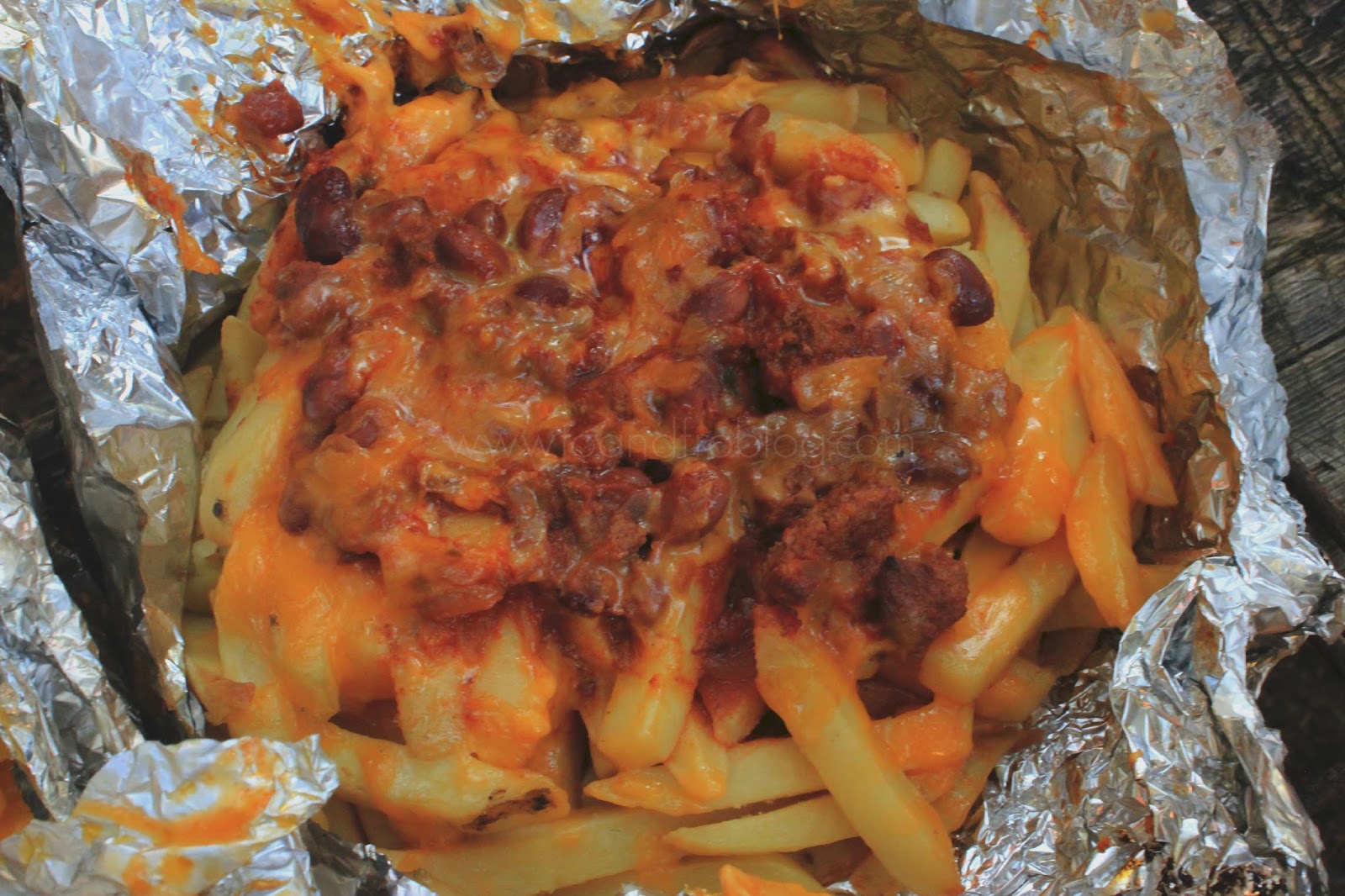 Camping Recipe Campfire Chili Cheese Fries To & Fro