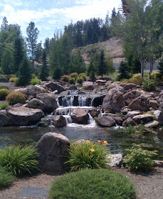 Man made water feature, Golf Club in Spokane, WA.