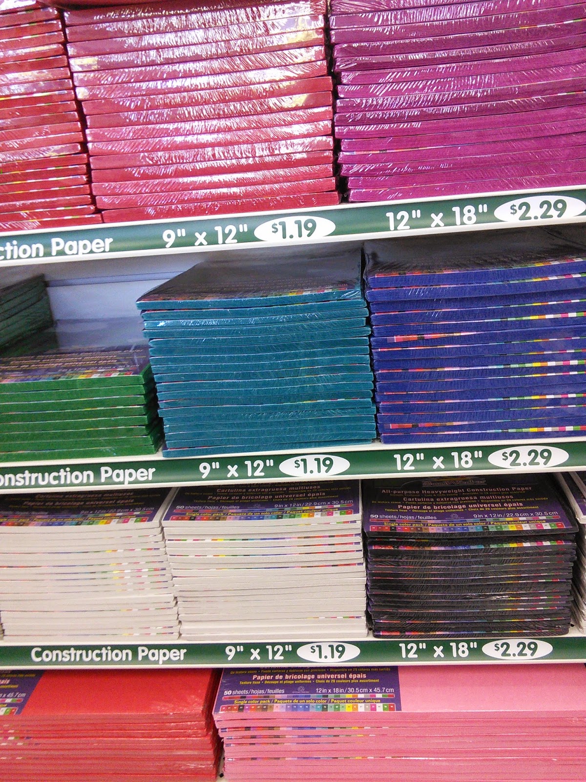 Check out the great price on color paper. They even have a laminating
