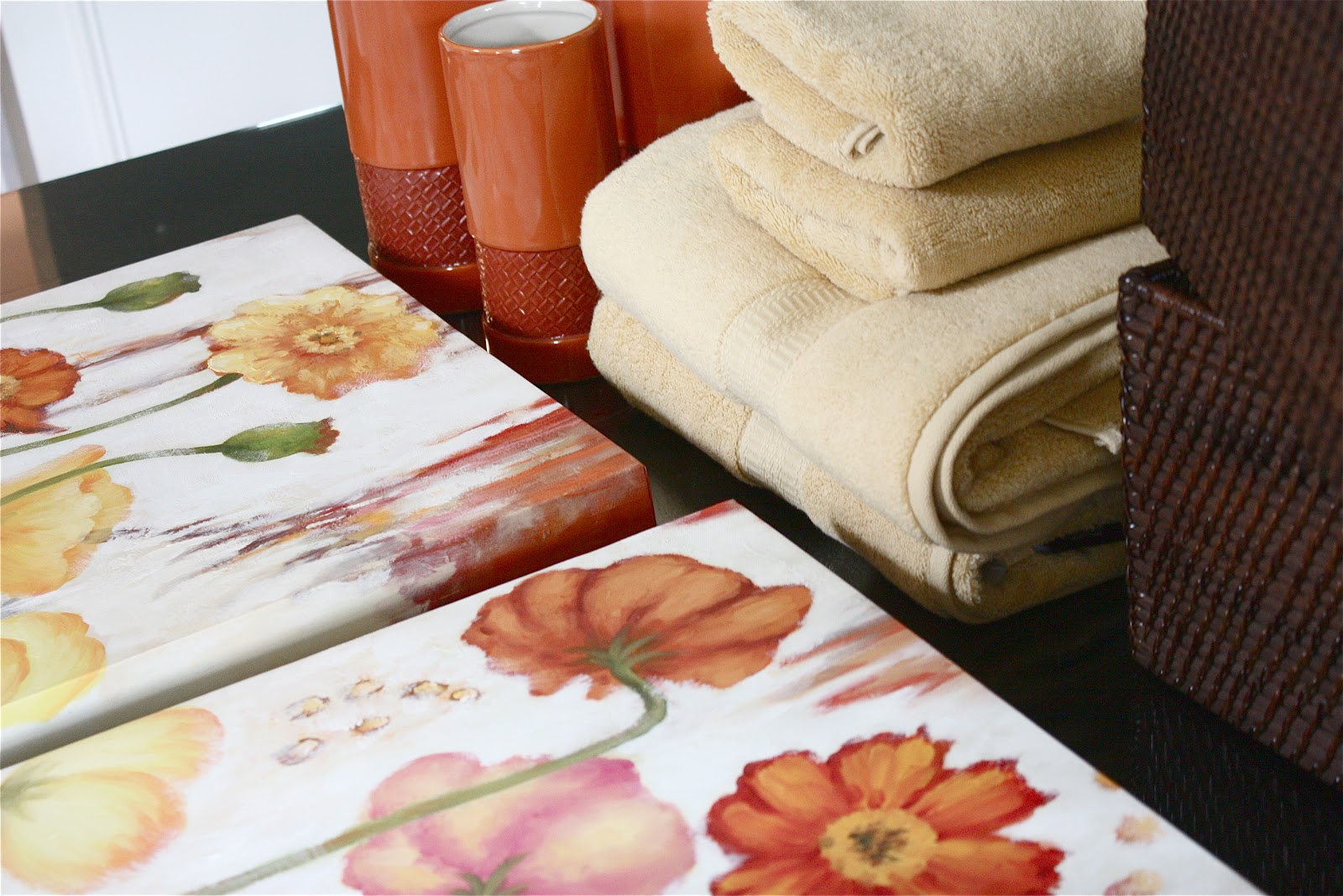The Yellow Cape Cod Orange and Yellow BathroomTarget Style