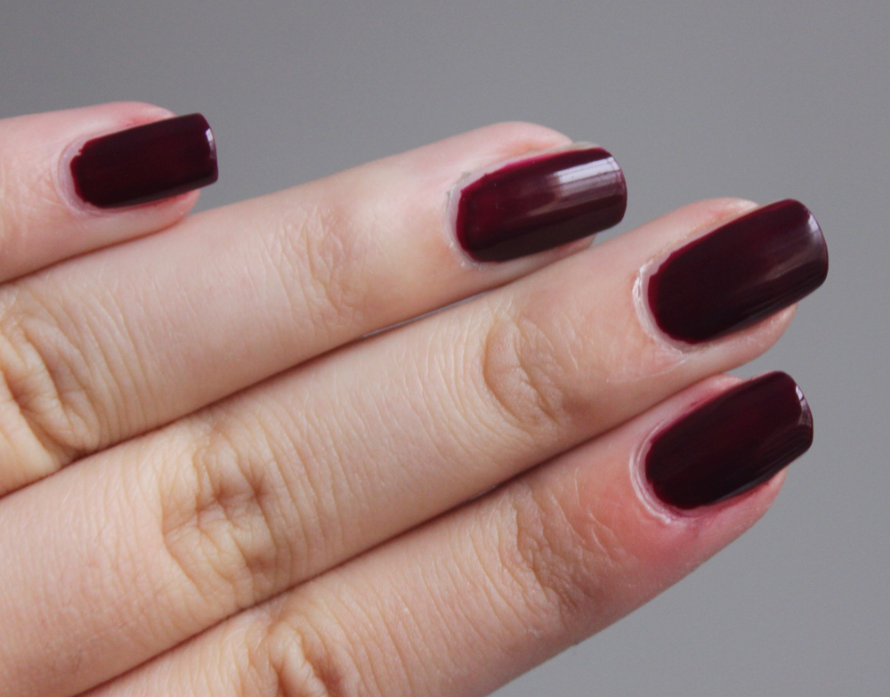 NYC Plum Nails A LITTLE OBSESSED