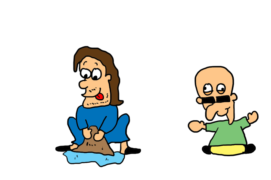 Bible Cartoon Jesus Healings of Jesus