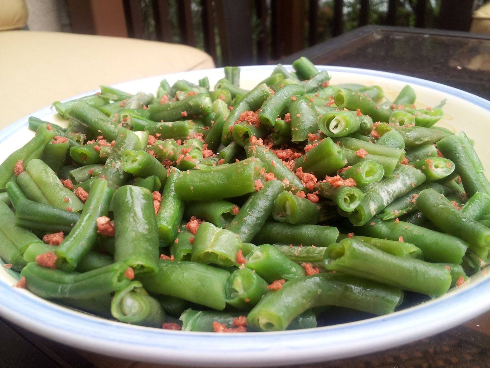 Summer Green Beans with Bacon Recipe In The Kitchen With Honeyville
