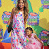 Christina Milian & Her Mini Me Are Pretty In Pink At The Kids' Choice Awards