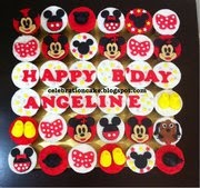 Celebration Cake: Mickey and Minnie Mouse Theme Cupcakes