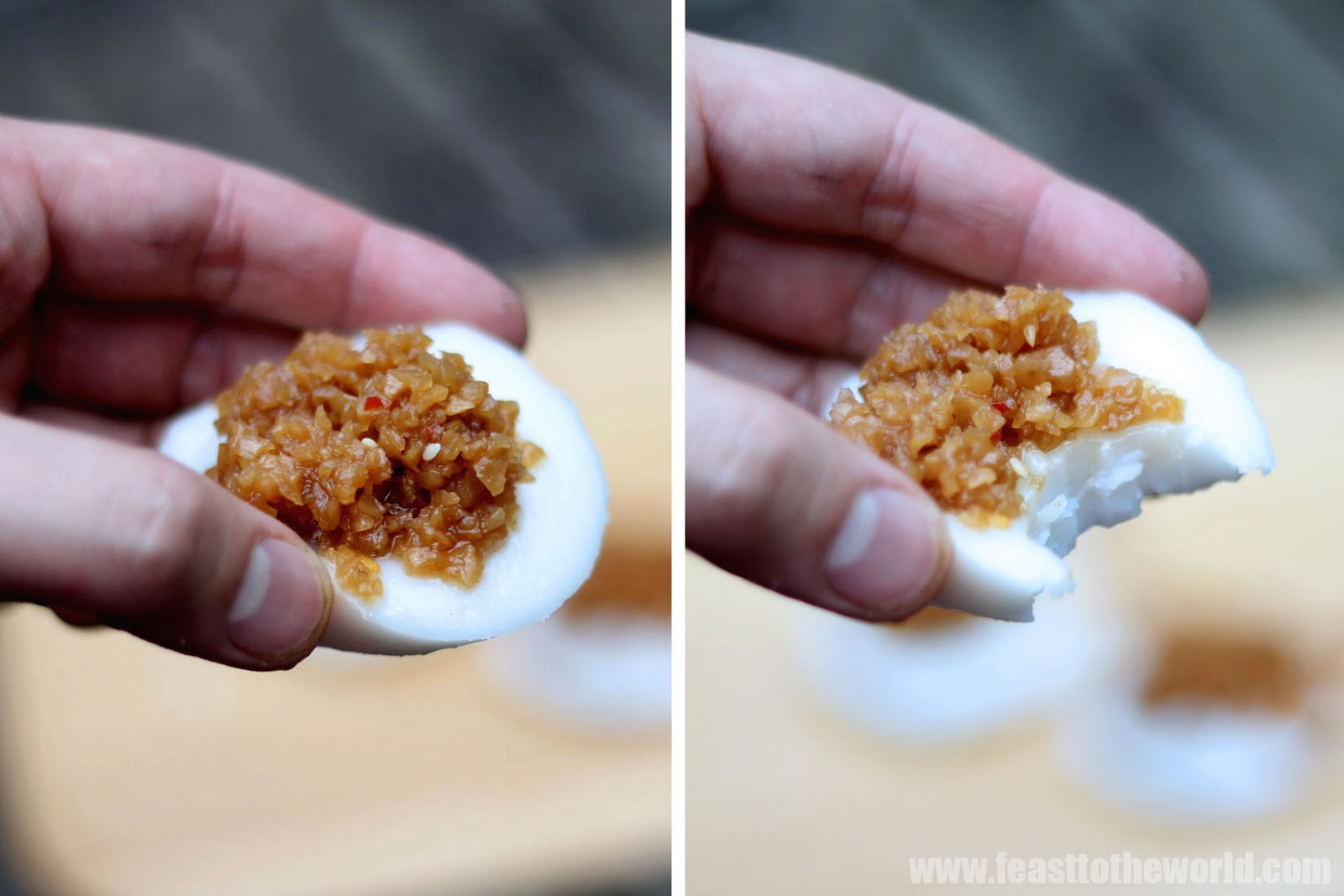 FEAST to the world Chwee Kueh (Steamed Rice Flour Cakes with Preserved