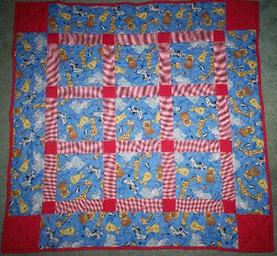 Kari's Crafts: Zoo Animal Baby Quilt