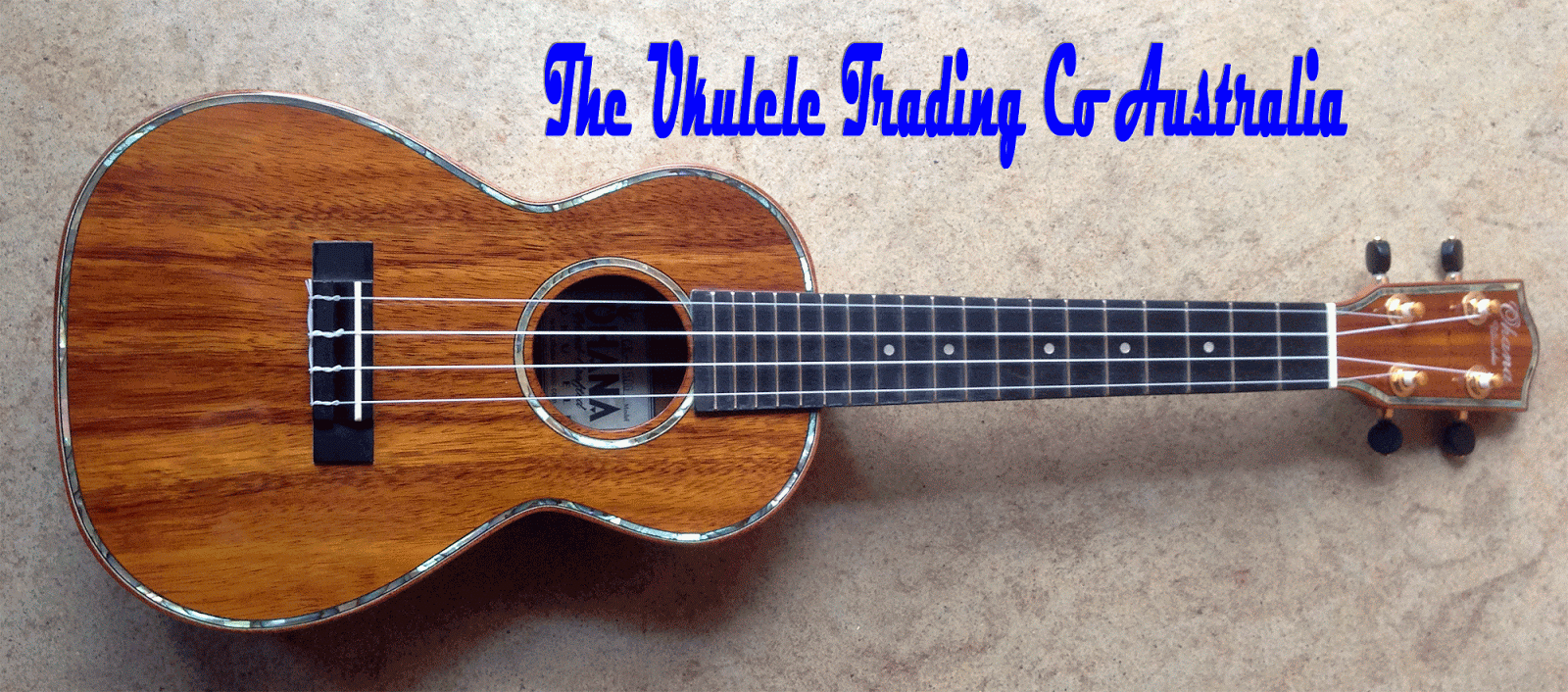 OHANA CK350G CONCERT UKULELE Limited Edition, Solid Hawaiian grown Koa Wood The Ukulele Trading