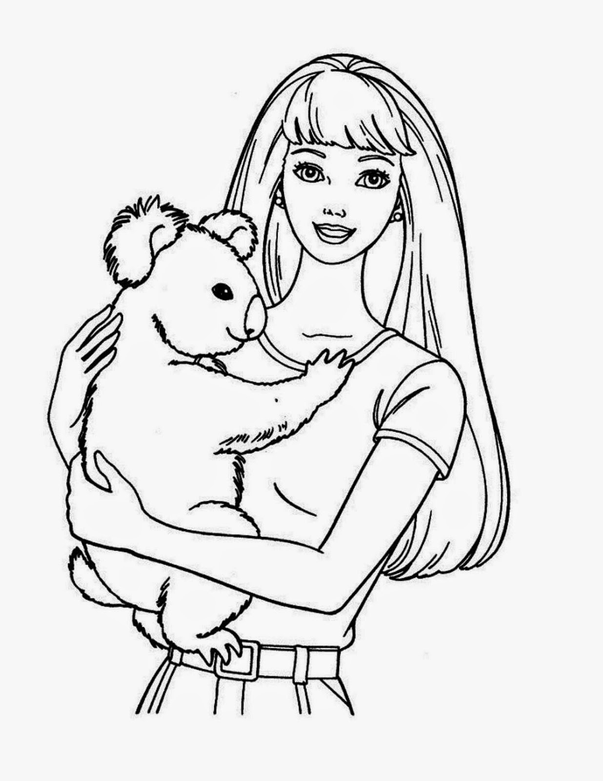 Desenho de Barbie cowgirl para colorir  Desenhos para colorir e imprimir  gratis