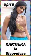 Actress Karthika in sexy sleeveless dresses