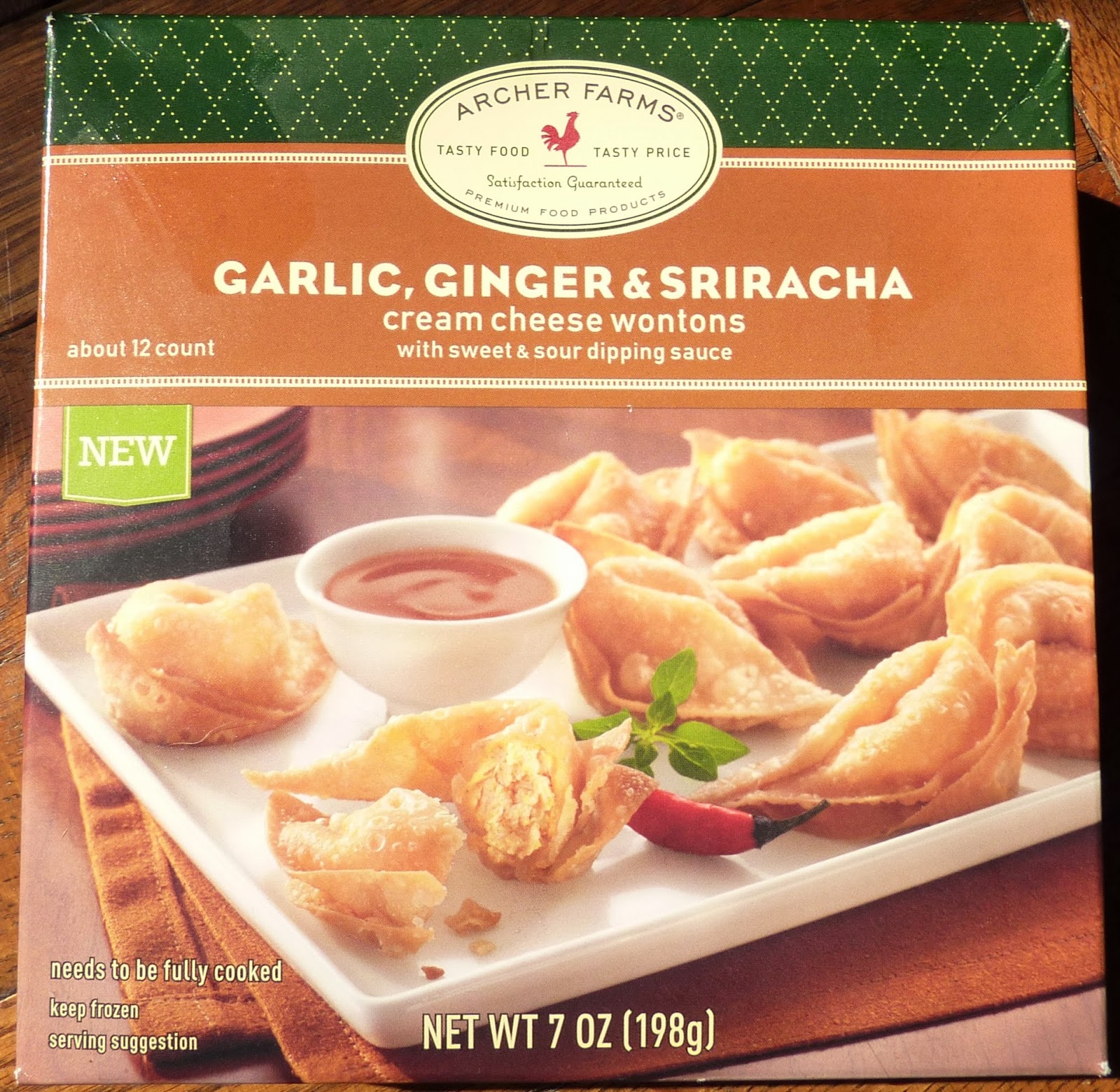What's Good at Archer Farms? Archer Farms Garlic, Ginger & Sriracha Cream Cheese Wontons