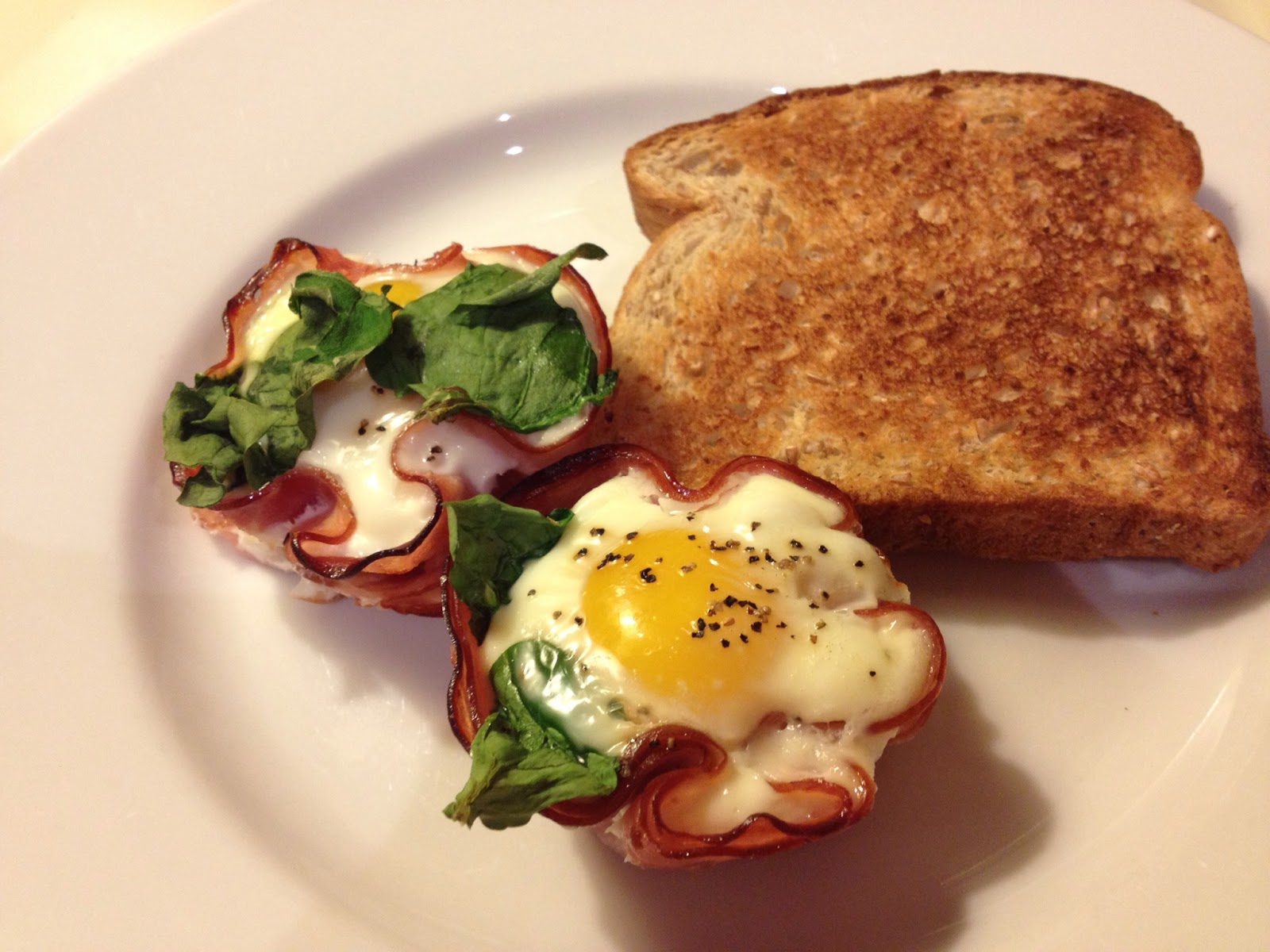 dinners in 2013 Muffin Tin Ham & Eggs