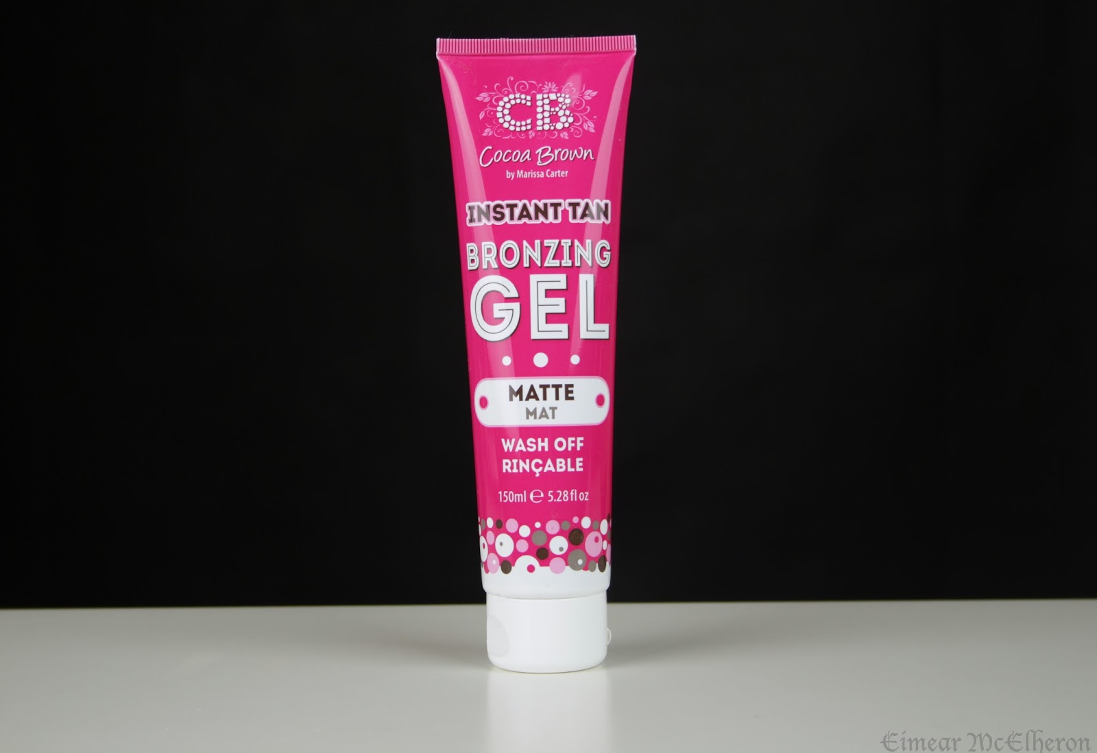 Eimear McElheron Cocoa Brown Instant Tan Bronzing Gel Matte and Shimmer