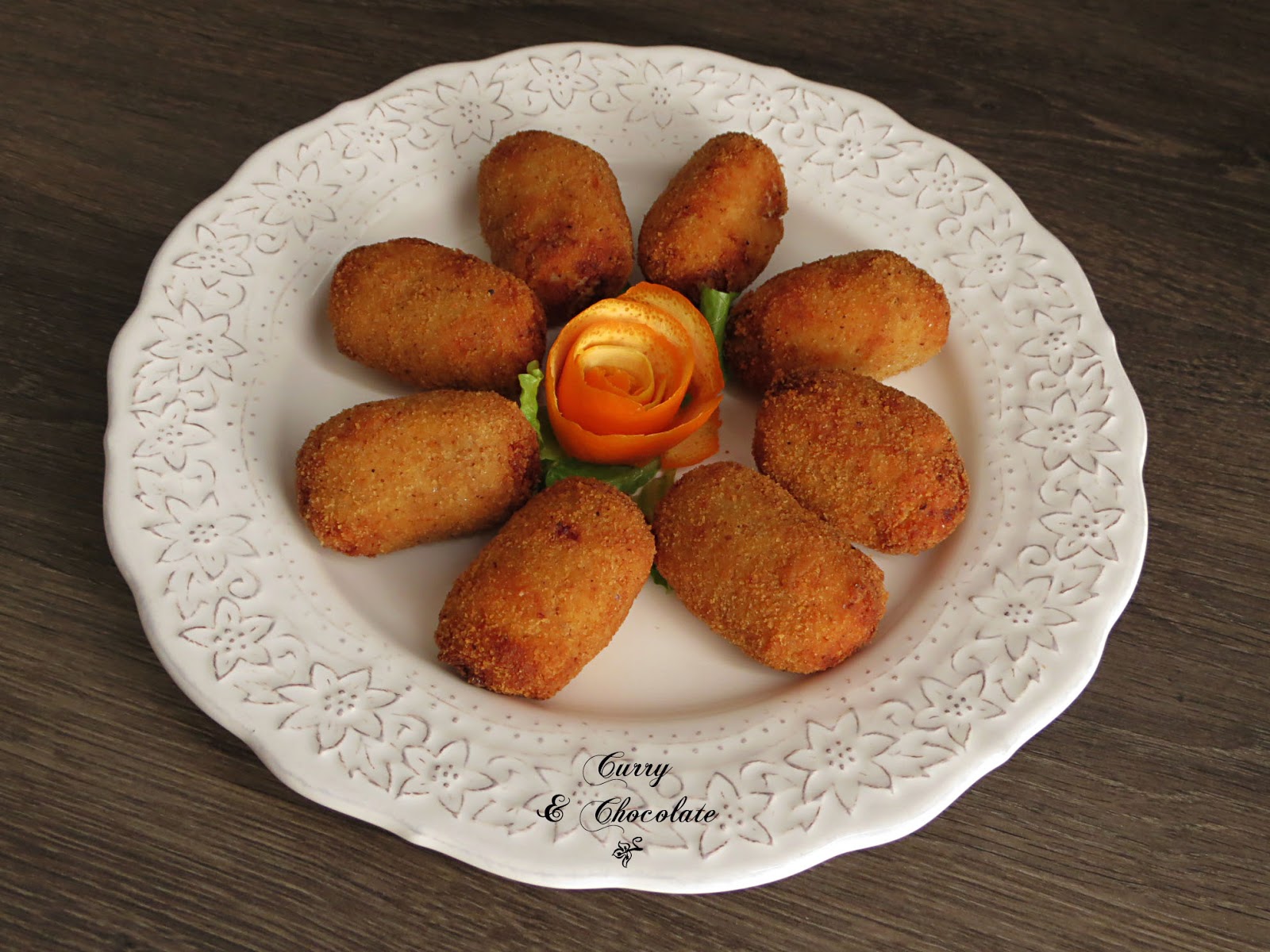 Croquetas de puchero andaluz con taquitos de jamón Croquetas de puchero andaluz con taquitos de jamón
