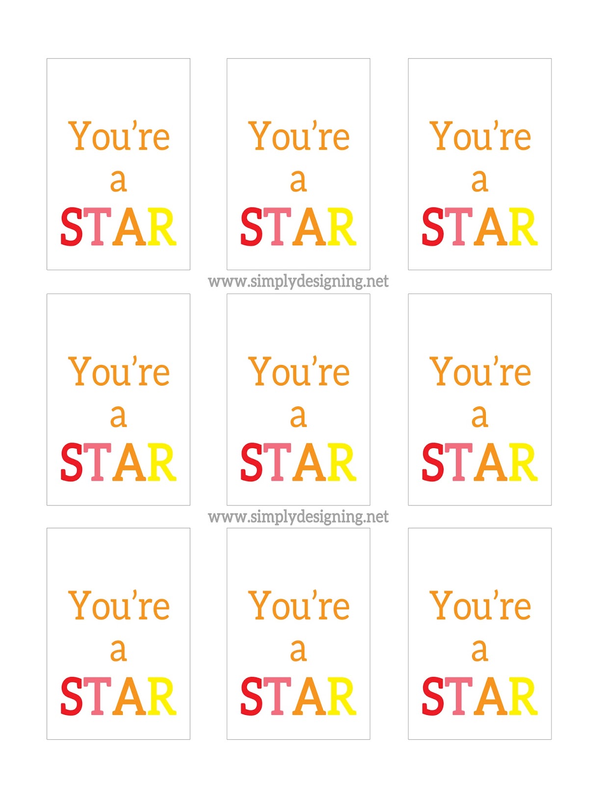 FREE PRINTABLE: Quick and Simple Gift Idea: You're A Star with FREE Printable | perfect quick gift idea for graduation, teacher appreciation, mother's day, father's day, recitals or end of the year programs! | It's really simple to put together and is so cute and customizable too!  | #DuckTape #HandmadeGift #Gift #Printable #spon