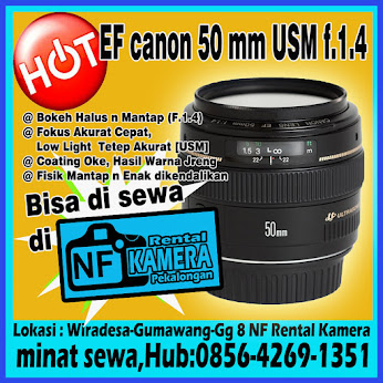 Rental Lensa CANON 50mm F.1.4 EF [Rp.80.000/24 Jam]