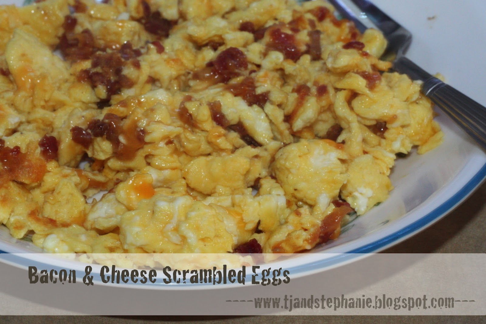 When you're Wright, you're right. Bacon & Cheese Scrambled Eggs