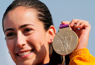 Colombia gana oro en los juegos olimpicos de londres Oro para Colombia, Mariana Pajon