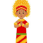 インドネシアの女性のイラスト