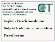 English-French translations,help with administrative problems, French lessons, etc